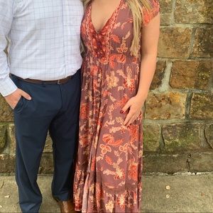 Floral Button up Maxi Dress.